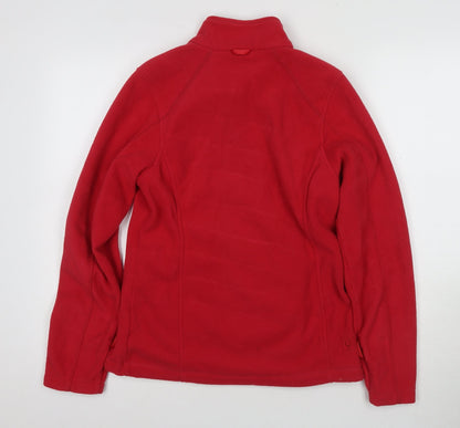 Afaucho Women's Red Fleece Jacket, XS, Mid-Length