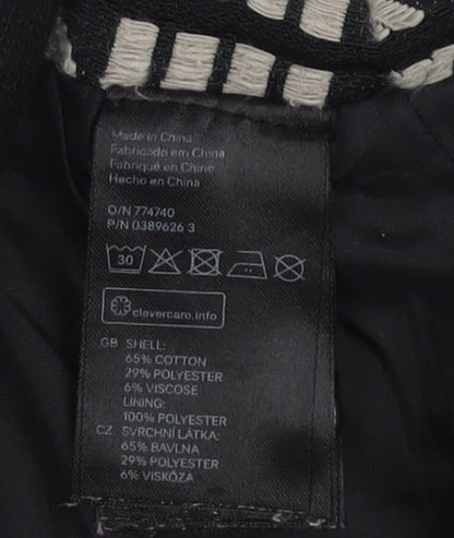 H&M Women's Geometric Pencil Skirt, Size 10, Multicoloured