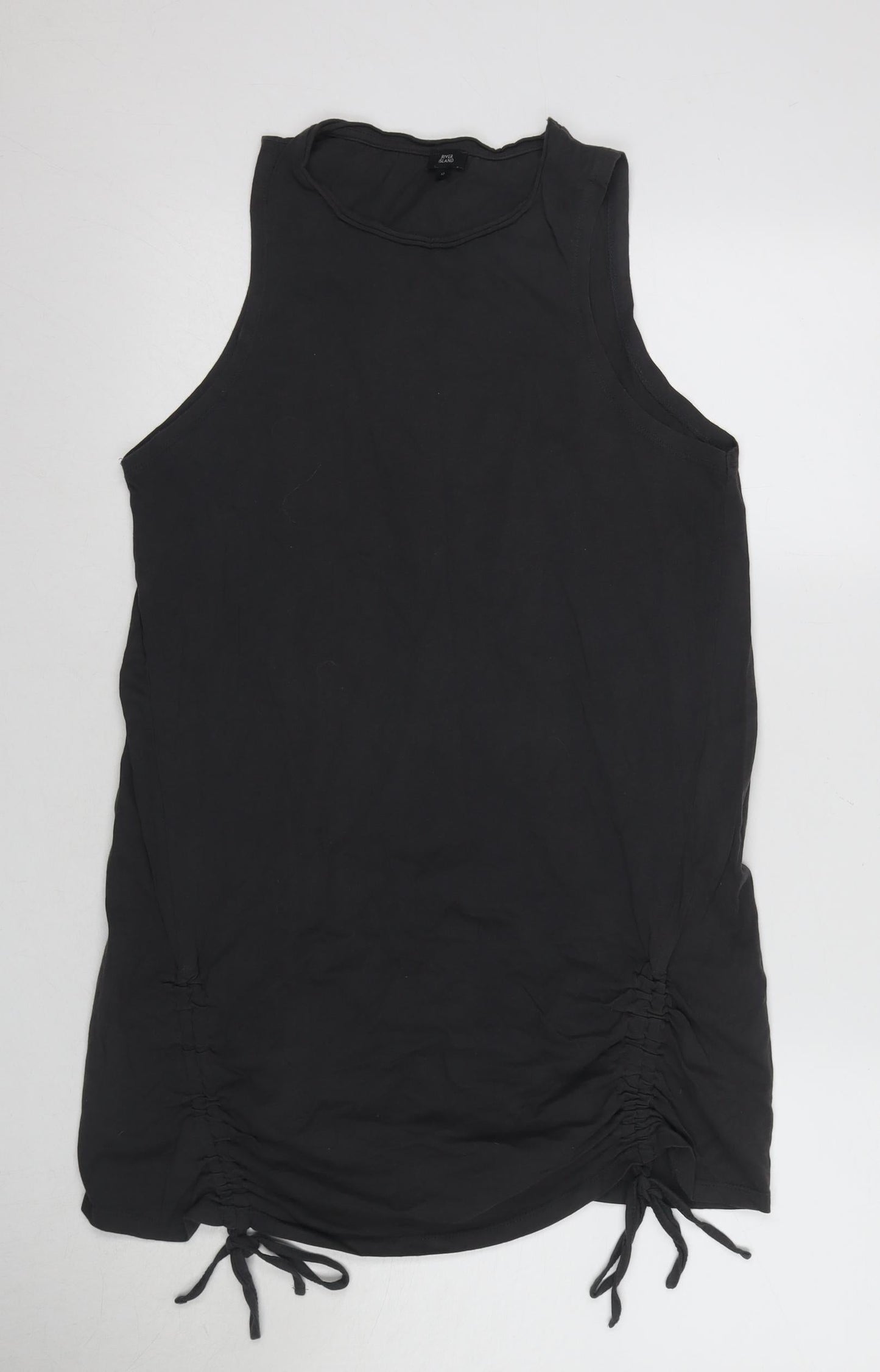 Womens UK Size 12 River Island Black Basic Tank