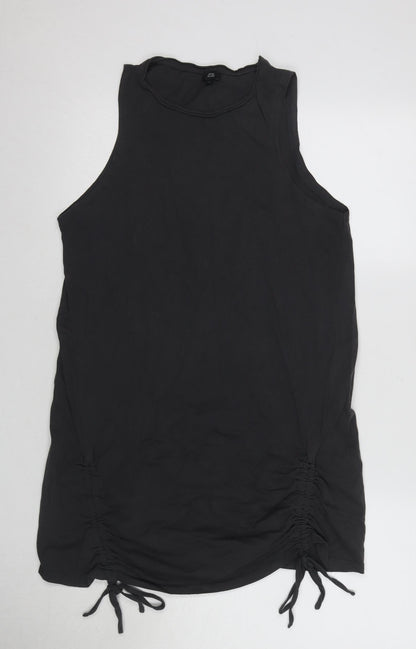 Womens UK Size 12 River Island Black Basic Tank