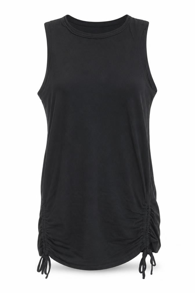 Womens UK Size 12 River Island Black Basic Tank