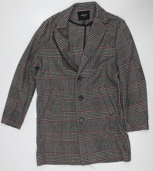 Forever 21 Women's Multicoloured Check Blazer - Medium