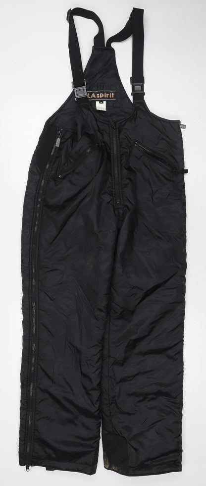 LA Spirit Black Unisex Jumpsuit M Nylon Zip