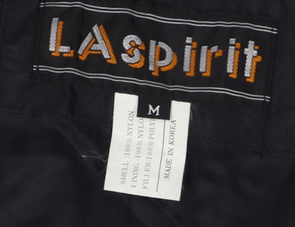 LA Spirit Black Unisex Jumpsuit M Nylon Zip