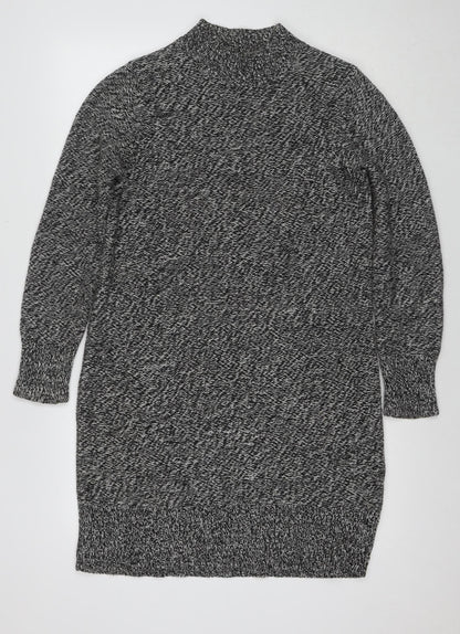 Old Navy Women's Black White Knit Sweater Dress M