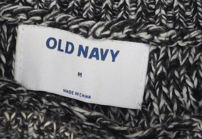 Old Navy Women's Black White Knit Sweater Dress M
