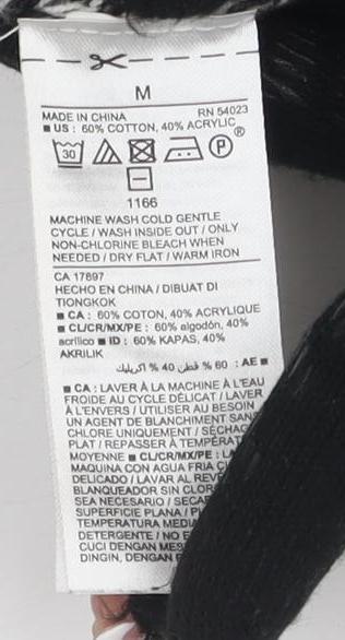 Old Navy Women's Black White Knit Sweater Dress M