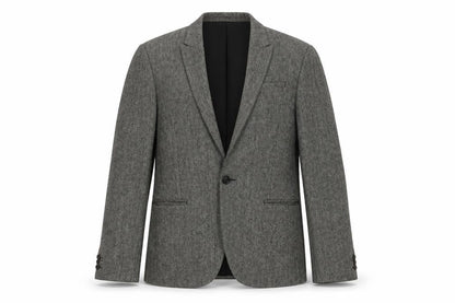 Mens UK Size L River Island Regular Grey Suit Jacket