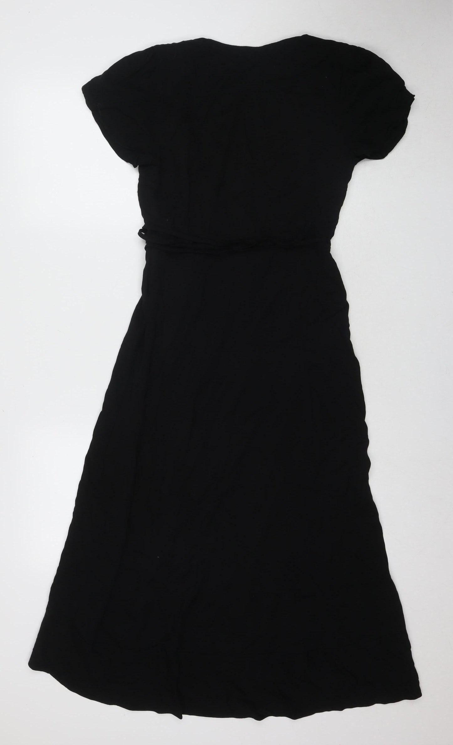 Oasis Women's Black A-Line Midi Dress Size 6