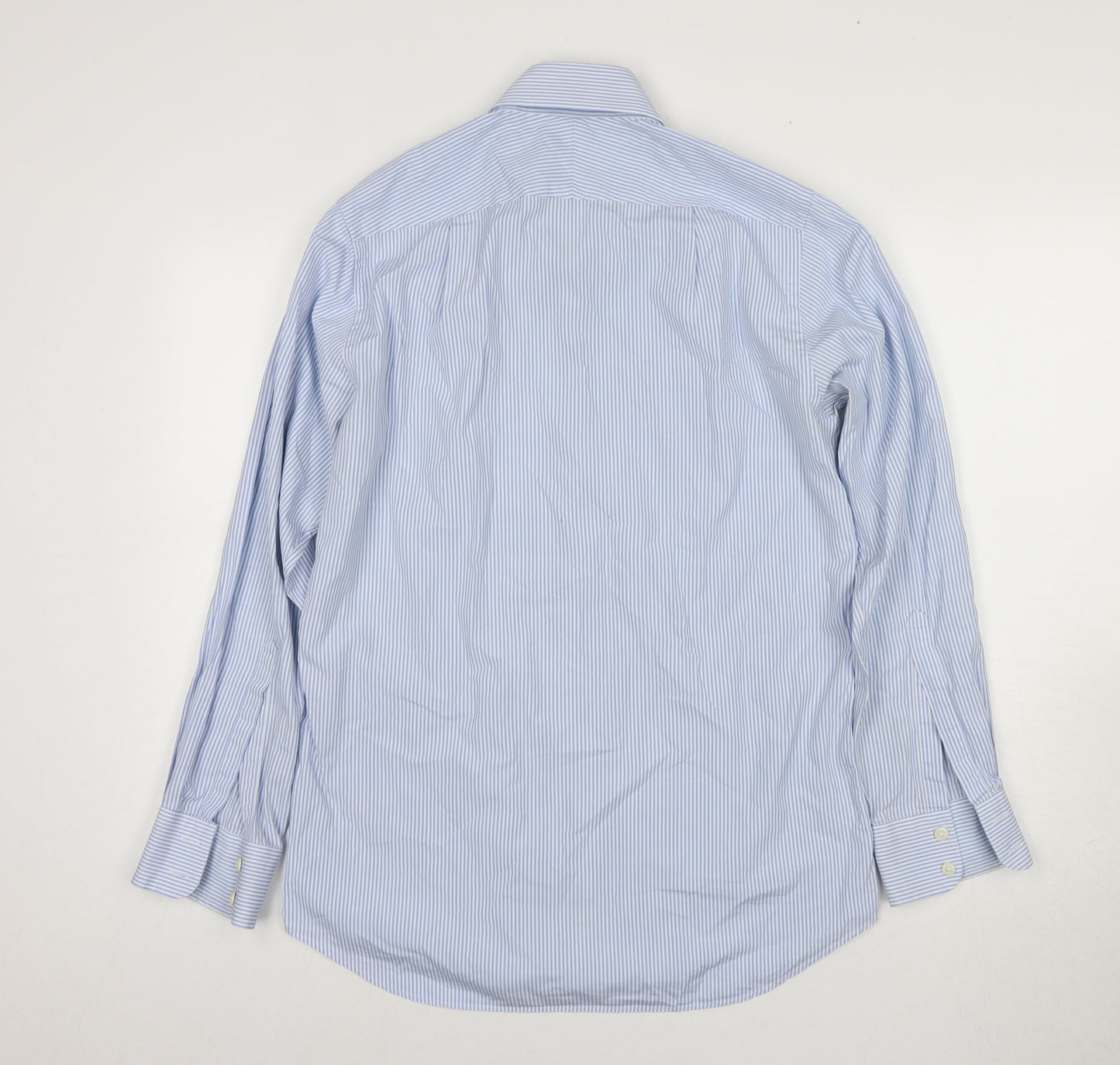 Charles Tyrwhitt Men's Blue Slim Fit Striped Shirt