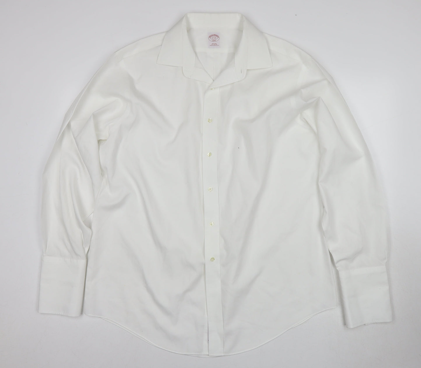 Mens UK Collar Size XL Brooks Brothers Smart White  Dress Shirt