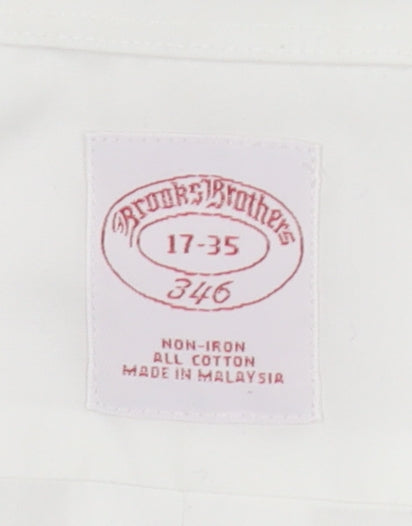 Mens UK Collar Size XL Brooks Brothers Smart White  Dress Shirt