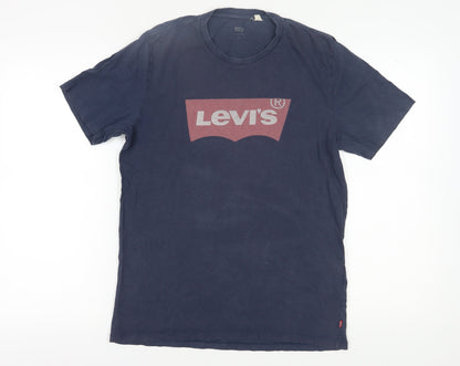 Levi's Men's Blue Medium Logo T-Shirt