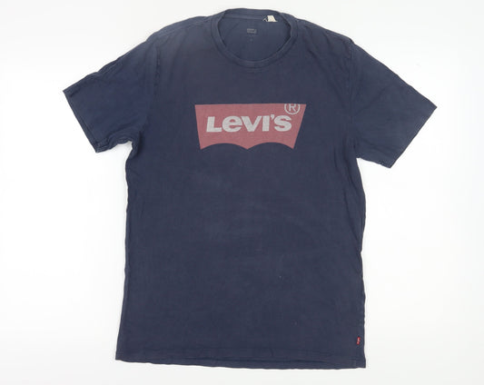 Levi's Men's Blue Medium Logo T-Shirt