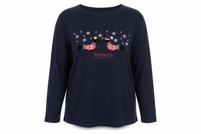 Womens UK Size M ISLE Blue  T-Shirt