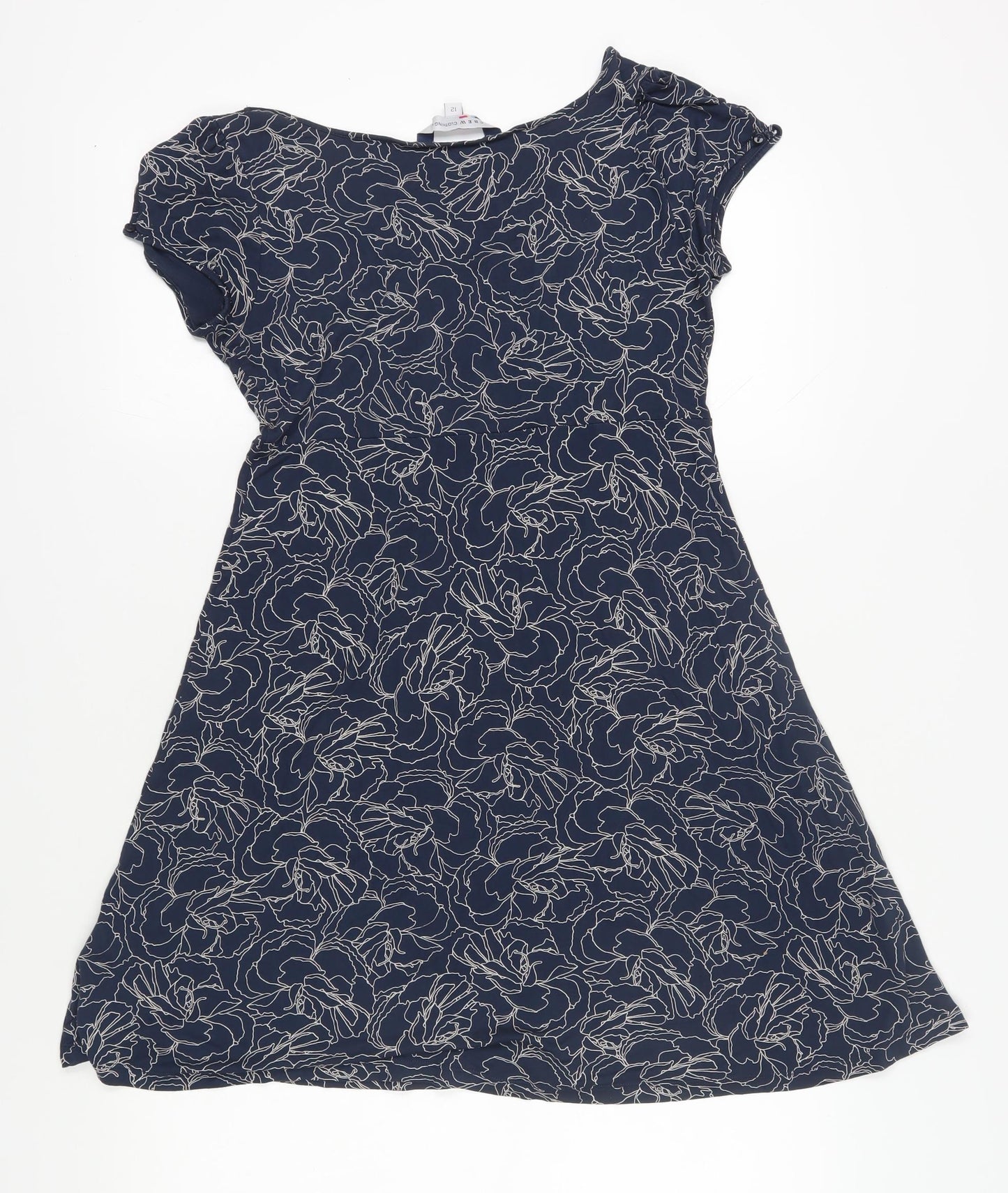 Crew Clothing Co. Women's Blue A-Line Dress Size 12