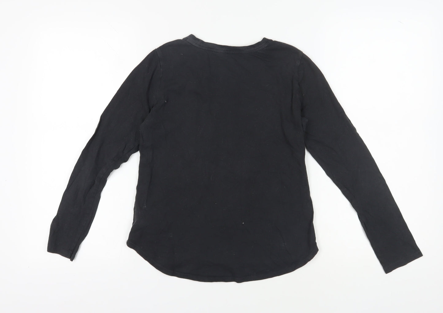GAP Kids Black Long Sleeve Graphic T-Shirt 14 Years