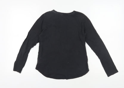 GAP Kids Black Long Sleeve Graphic T-Shirt 14 Years