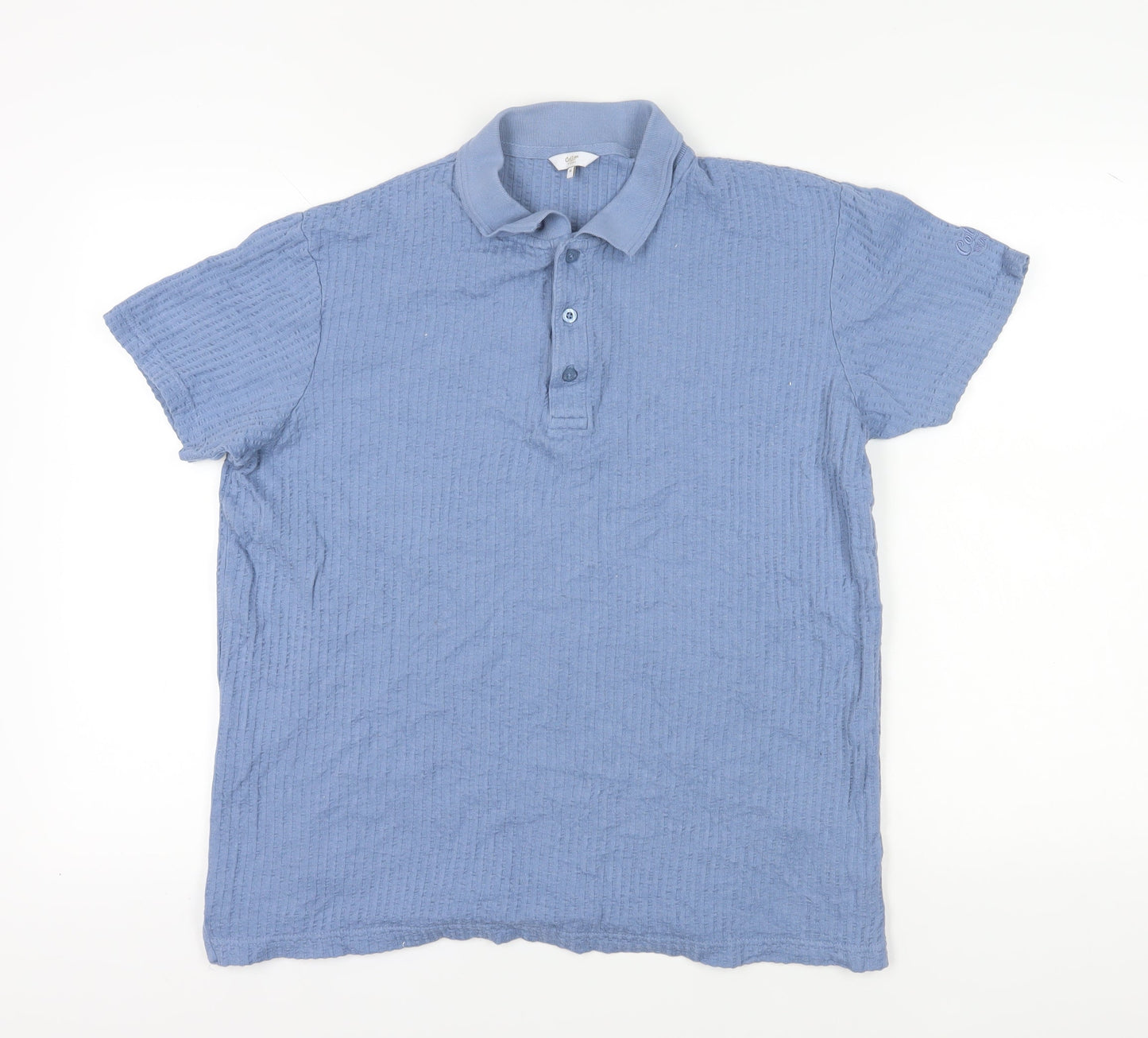 Cotton Traders Mens Blue Polo Shirt M