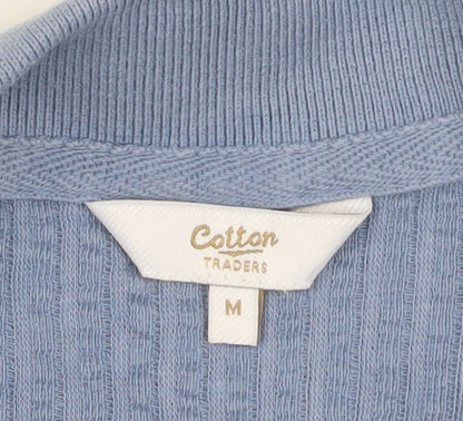 Cotton Traders Mens Blue Polo Shirt M