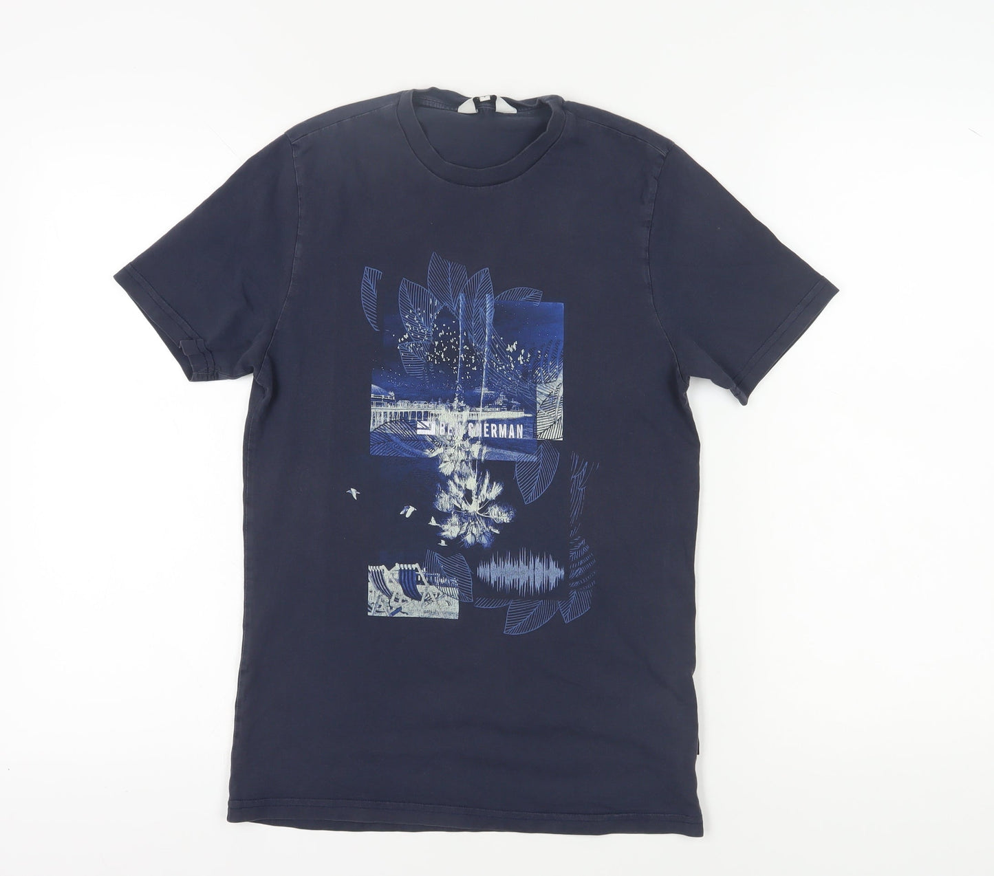 Mens UK Size S Ben Sherman Blue  T-Shirt