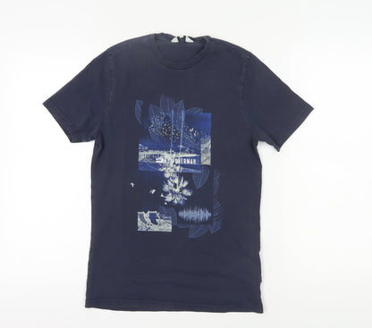 Mens UK Size S Ben Sherman Blue  T-Shirt