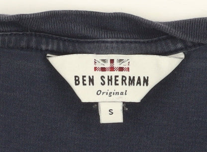 Mens UK Size S Ben Sherman Blue  T-Shirt