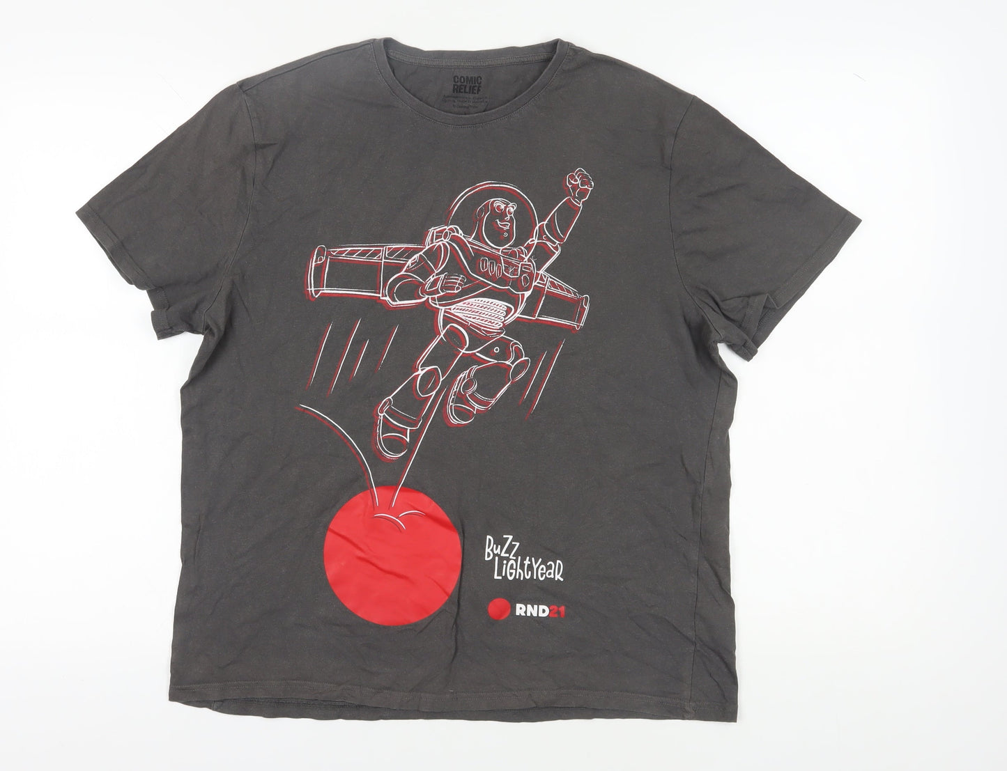 Mens UK Size L Disney Grey  T-Shirt