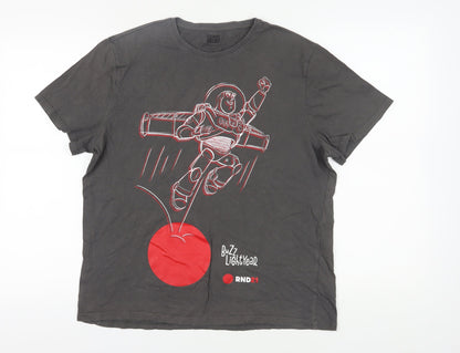 Mens UK Size L Disney Grey  T-Shirt