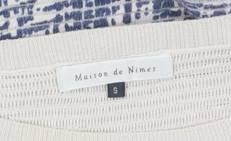 Womens UK Size S Maison de Nimes Ivory Pullover Jumper