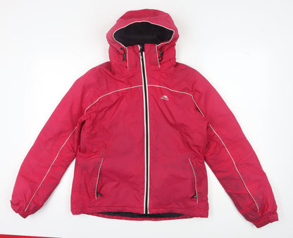 Womens UK Size L Trespass Red Puffer Jacket
