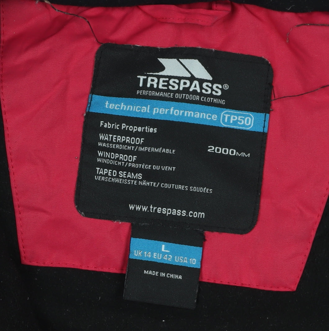 Womens UK Size L Trespass Red Puffer Jacket