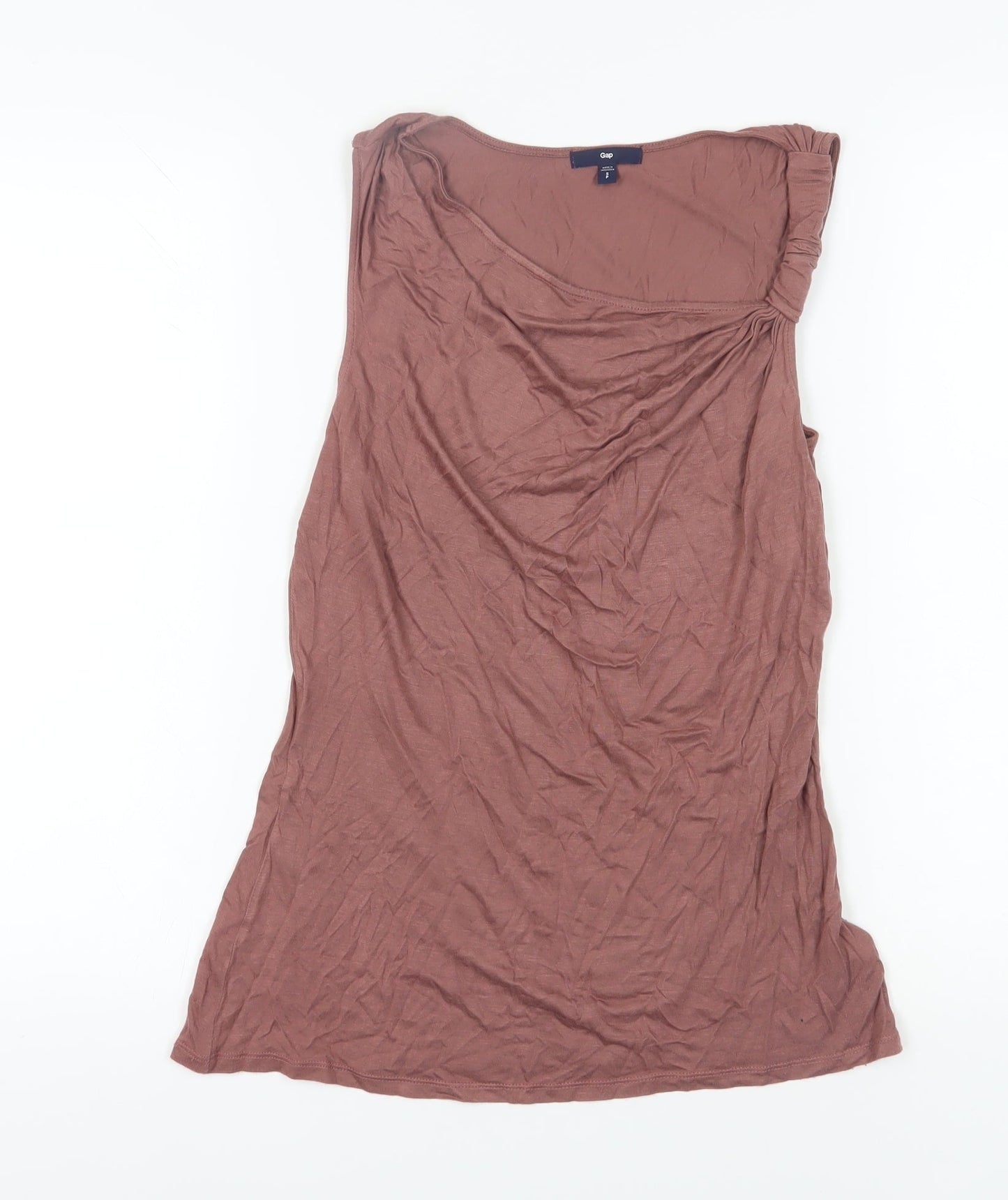 Womens UK Size S Gap Brown Basic Tank