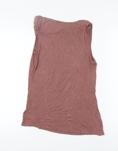 Womens UK Size S Gap Brown Basic Tank