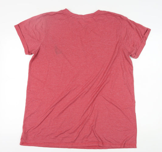 Unisex Adults UK Size 14 Friends Red Basic T-Shirt