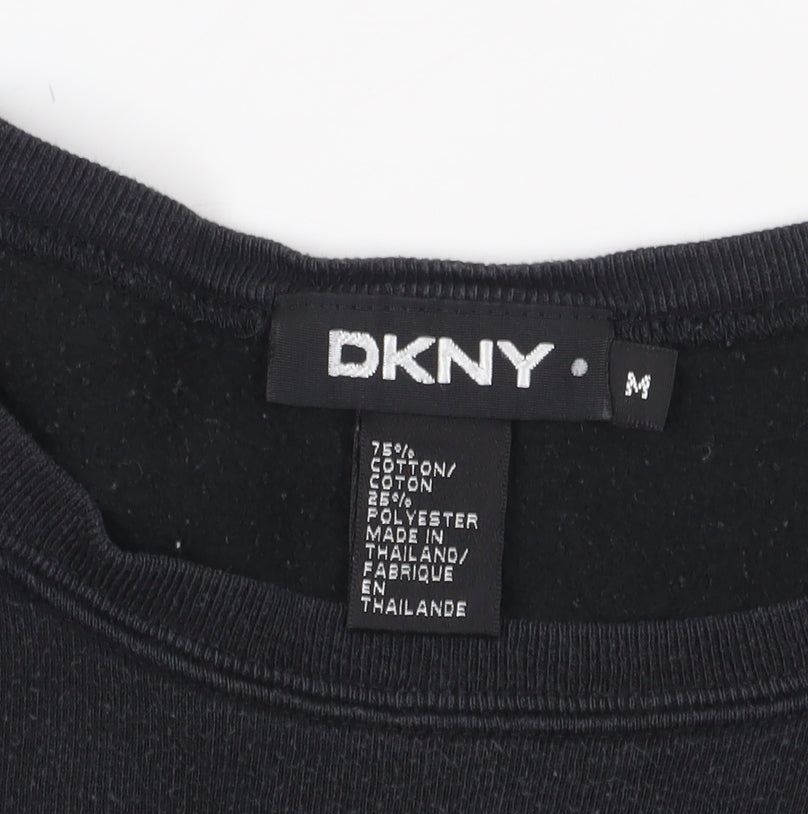 DKNY Women's Black Pullover Sweatshirt M