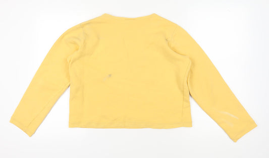 DKNY Women's Yellow Pullover Sweatshirt, Size S