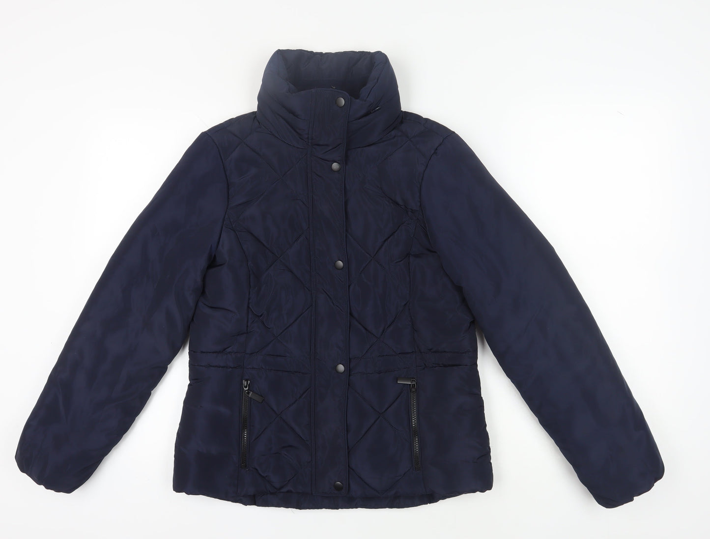 Womens UK Size 10 Marks and Spencer Blue Puffer Jacket
