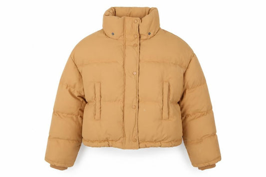 Womens UK Size 4 H&M Beige Puffer Jacket