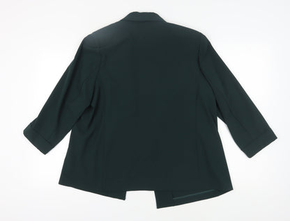Marks and Spencer Women's Green Blazer UK 18 Regular