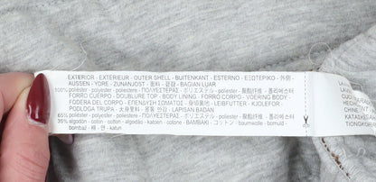 Zara Man Brown Quilted Jacket L, Casual Stand-Up Collar