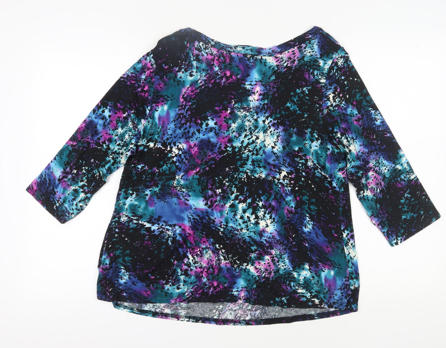 Womens UK Size 18 M&Co Multicoloured Tunic Blouse
