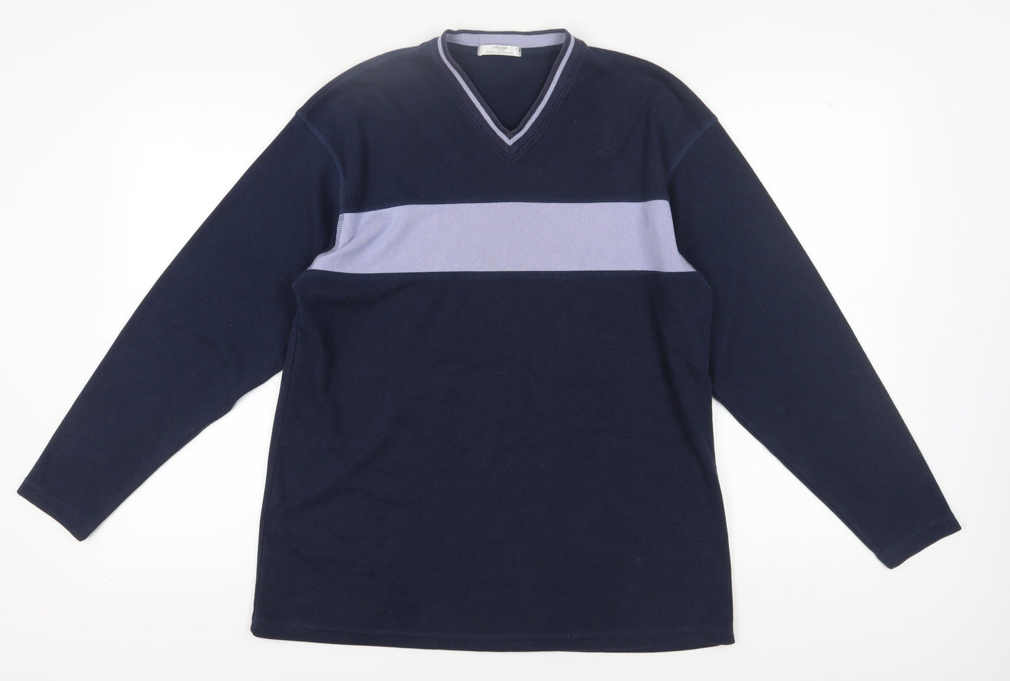 Mens UK Size M Marks and Spencer Blue Pullover Sweatshirt