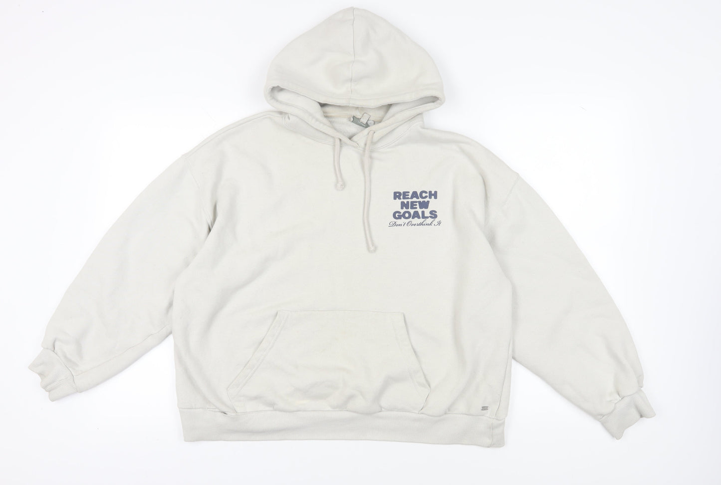 Pacific Republic Beige Teen Pullover Hoodie, L