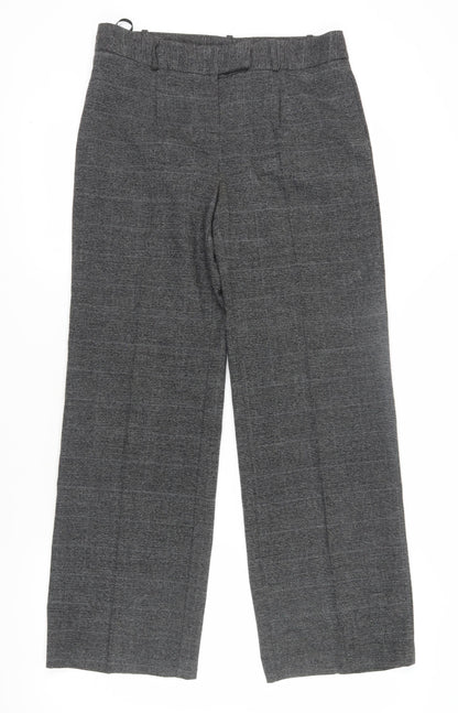 Womens UK Size 12 NEXT Regular Fit Dress Pants Grey Trousers