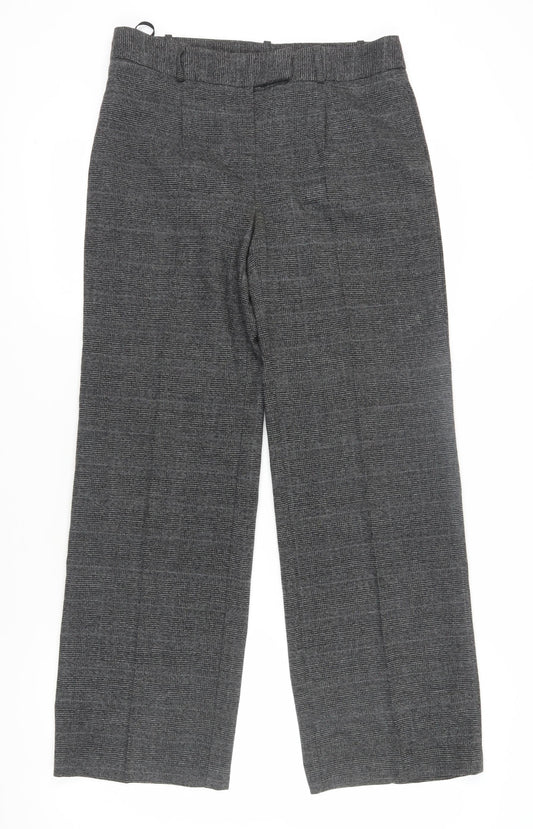 Womens UK Size 12 NEXT Regular Fit Dress Pants Grey Trousers