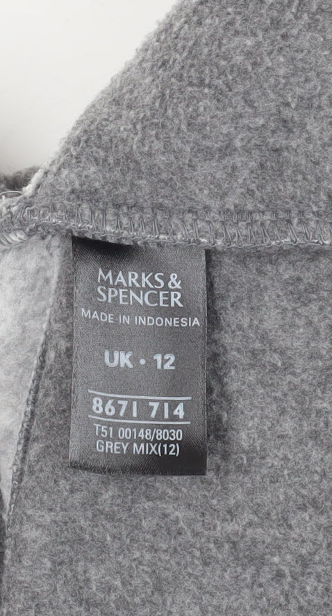 Womens UK Size 12 Marks and Spencer Grey Basic Jacket