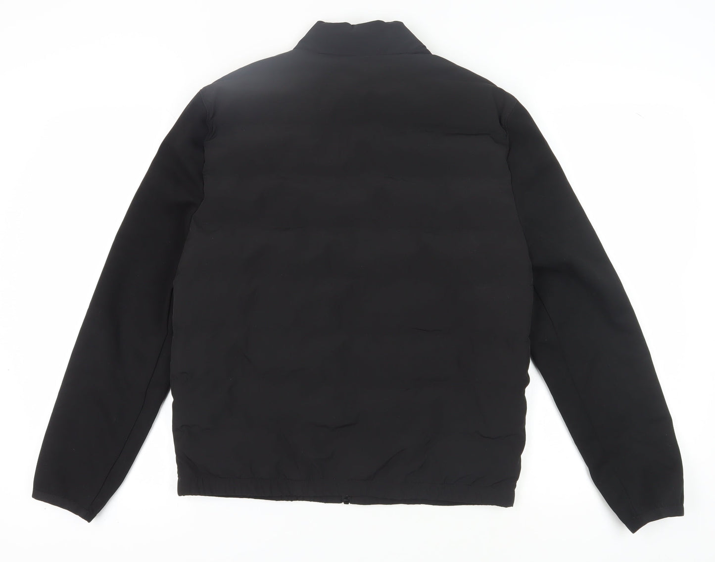 Zara Men’s Black Bomber Jacket, Size M, Casual Style