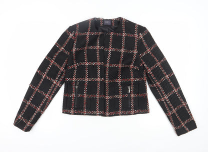 Marks and Spencer Women's Black Check Blazer Size 10