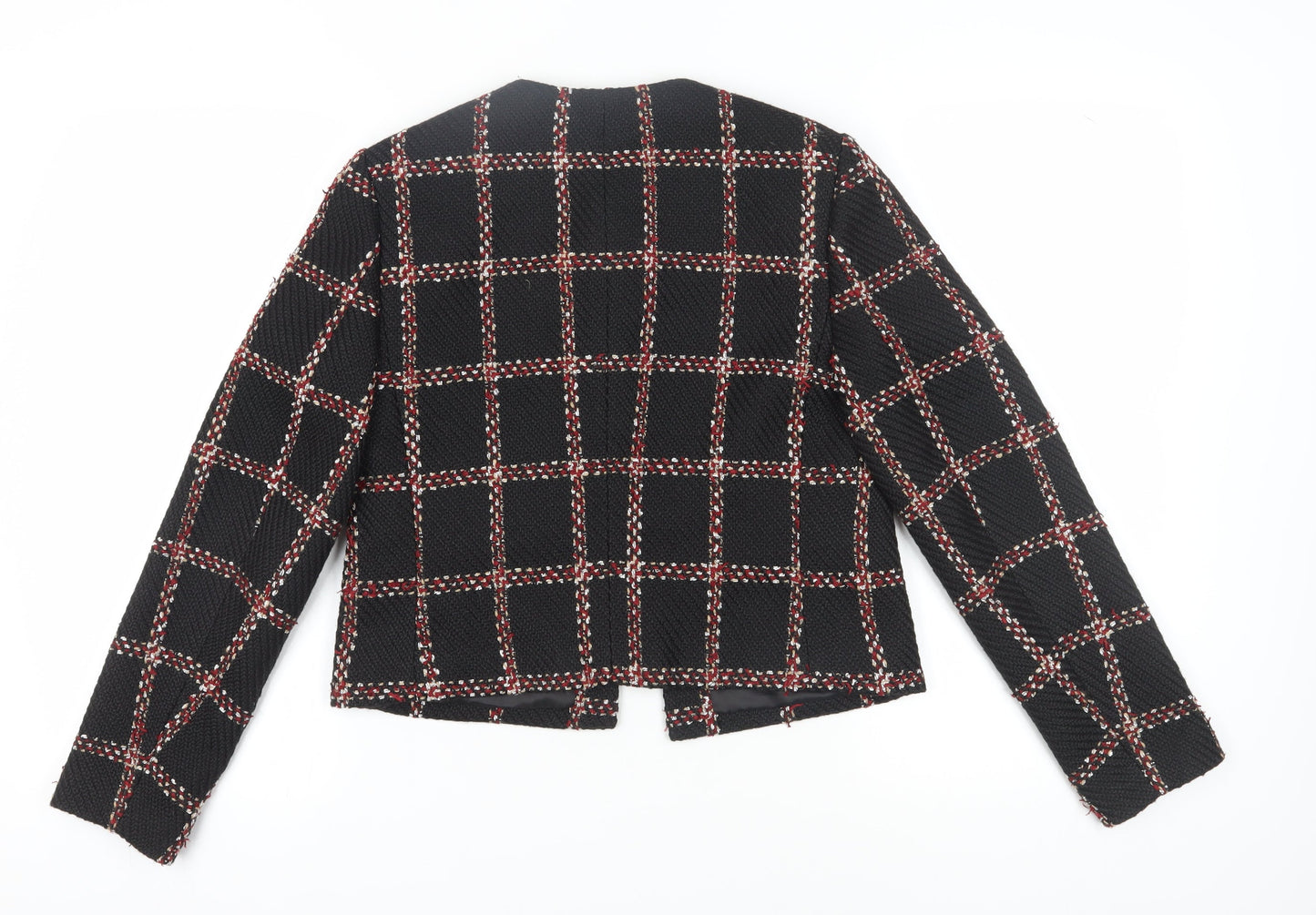 Marks and Spencer Women's Black Check Blazer Size 10